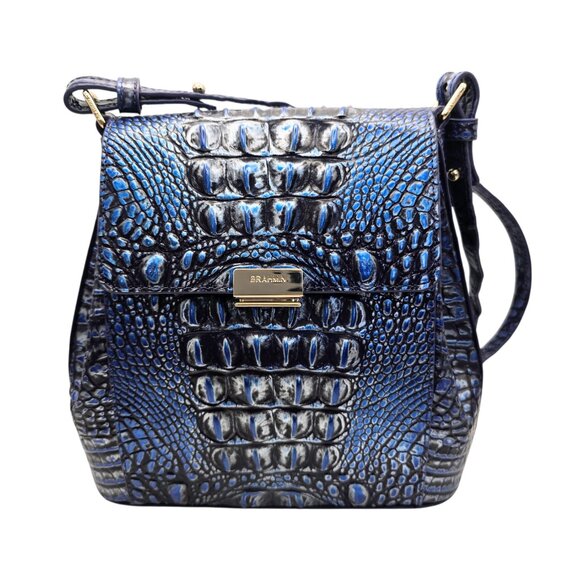 Brahmin Margo Crossbody - Kyanite Blue EUC - Picture 1 of 6
